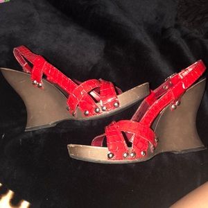Red Andrea heels